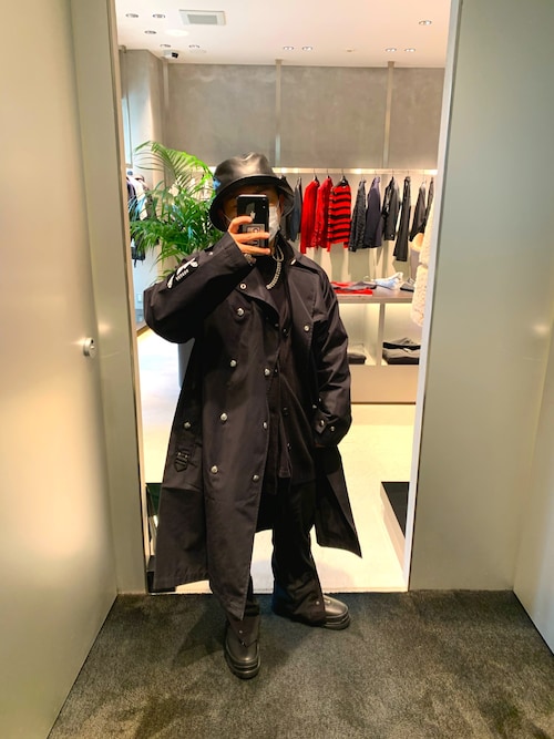 Y152 Diesel 青山 Dieselのトレンチコートを使ったコーディネート Wear