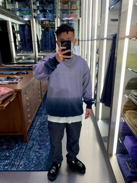 「DIESEL（ディーゼル）のアイテム（その他パンツ）」を使った、Y152さん（メンズ・152cm）の秋コーディネート
