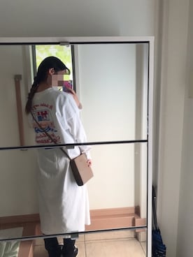 「3coins（3coins）のアイテム（バッグ、ベージュ系）」を使った、hinaaaaaさん（レディース・151cm）の冬コーディネート