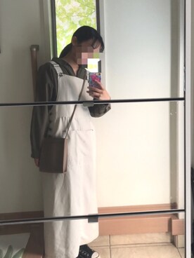 「chocol raffine robe（ショコラフィネローブ）のアイテム（トップス、グリーン系）」を使った、hinaaaaaさん（レディース・151cm）の冬コーディネート
