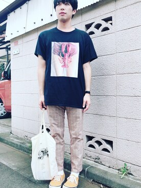「アイテム（エコバッグ/サブバッグ）」を使った、ocさん（メンズ・171cm）の夏コーディネート