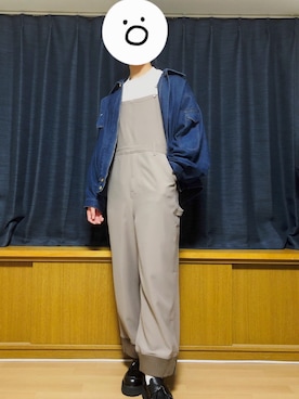 「CASPER JOHN（キャスパージョン）のアイテム（オールインワン・サロペット）」を使った、まふゅーさん（メンズ・170cm）の秋コーディネート