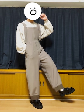 「CASPER JOHN（キャスパージョン）のアイテム（オールインワン・サロペット）」を使った、まふゅーさん（メンズ・170cm）の秋コーディネート