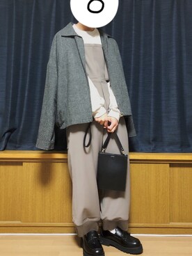 「CASPER JOHN（キャスパージョン）のアイテム（オールインワン・サロペット）」を使った、まふゅーさん（メンズ・170cm）の秋コーディネート