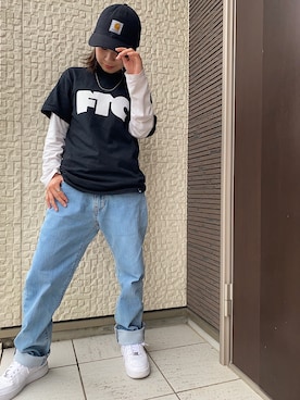 「FTC（エフティーシー）のアイテム」を使った、seraさん（レディース・146cm）の春コーディネート