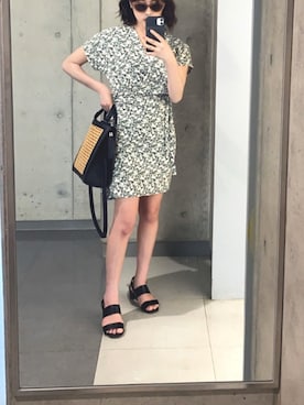 「アイテム（ワンピース/ドレス）」を使った、___.rinkaさん（レディース・155cm・10代）の夏コーディネート