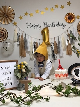 「FITH（フィス）のアイテム（ベスト）」を使った、tum...gさん（キッズ・80cm）の冬コーディネート