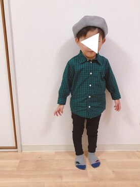 ponさん（キッズ・90cm）の秋コーディネート