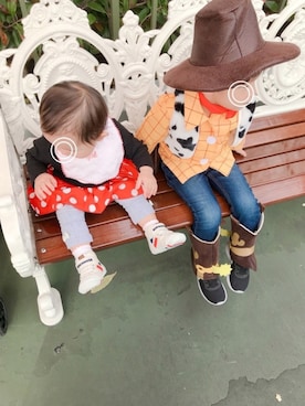 「TDL」｜「アイテム（その他）」を使った、ponさん（キッズ・90cm）の秋コーディネート