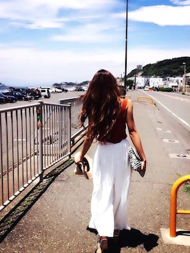 Tanaka Maoさん（レディース・157cm）の春コーディネート