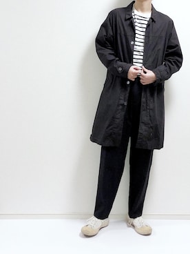 「MANUAL ALPHABET（マニュアル アルファベット）のアイテム（ジャケット/アウター）」を使った、yuz1180さん（メンズ・175cm）の春コーディネート