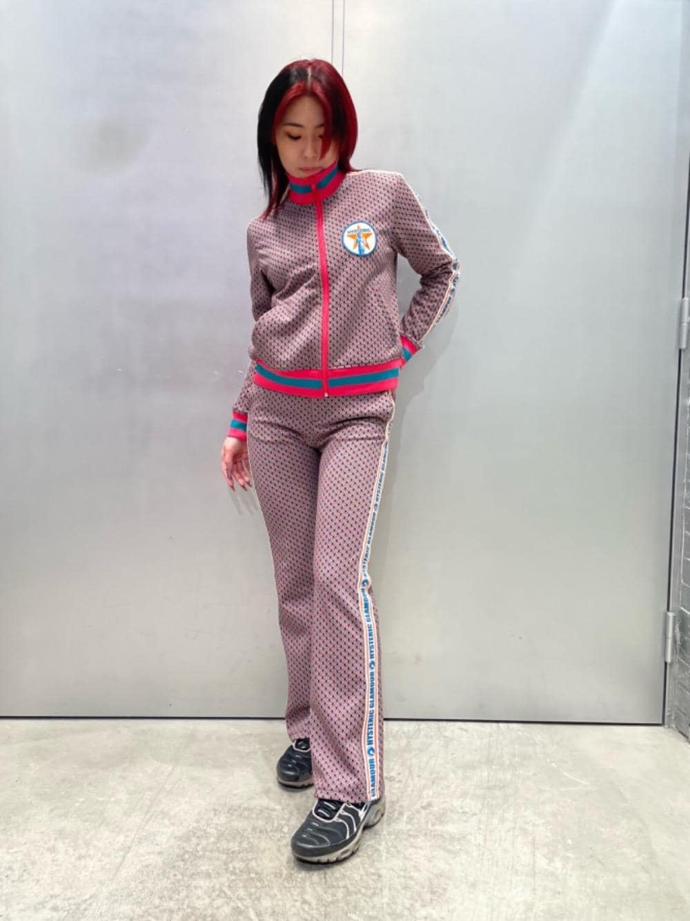 HG MONOGRAM柄ジャカード トラックジャケット HYSTERIC GLAMOUR（ヒステリックグラマー）の「HG MONOGRAM柄ジャ