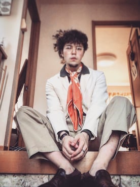 「BOGLIOLI（ボリオリ）のアイテム（テーラードジャケット）」を使った、Cribsさん（メンズ・168cm）の夏コーディネート
