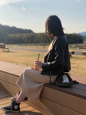 「ワッフル」｜kasumiさん（レディース・155cm）の春コーディネート