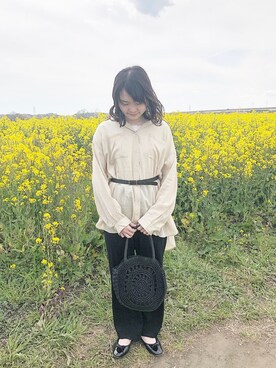 「平成最後のWEARISTAセンバツ」｜「アイテム（バレエシューズ）」を使った、kasumiさん（レディース・155cm）の春コーディネート