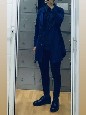 「アイテム（トレンチコート）」を使った、thanh lamさん（レディース・165cm・20代）の冬コーディネート