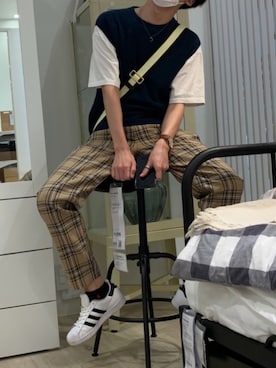 「MARC JACOBS（マークジェイコブス）のアイテム（ショルダーバッグ）」を使った、たいさん（メンズ・169cm）の夏コーディネート