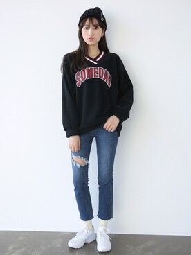 「アイテム（その他トップス、その他）」を使った、66ガールズさん（レディース・164cm）の冬コーディネート