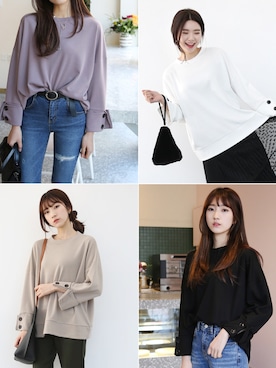 「アイテム（スウェット、その他）」を使った、66ガールズさん（レディース・158cm）の冬コーディネート