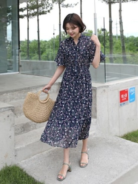 「ロング丈」｜66ガールズさん（レディース・167cm）の春コーディネート