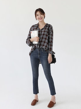 「韓国スタイル」｜66ガールズさん（レディース・167cm）の夏コーディネート