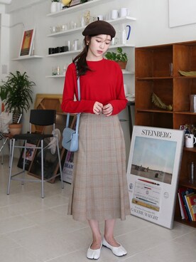 「66girls（ユクユクガールズ）のアイテム」を使った、66ガールズさん（レディース・160cm）の秋コーディネート