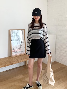 「ストリートファッション」｜66ガールズさん（レディース・165cm）の夏コーディネート