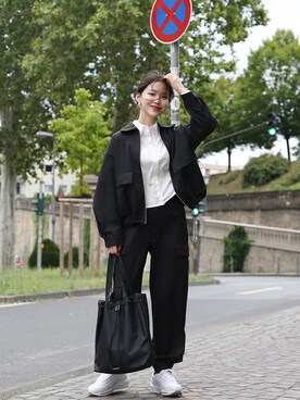 「ストリート服が好き」｜「アイテム（ブルゾン）」を使った、66ガールズさん（レディース・162cm）の夏コーディネート