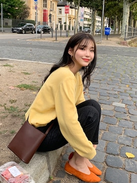 「韓国ファッション」｜66ガールズさん（レディース・162cm）の夏コーディネート