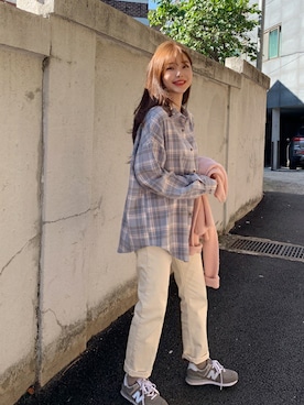 「ナチュラルスタイル」｜66ガールズさん（レディース・162cm）の秋コーディネート