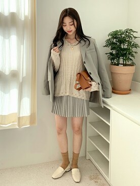「66girls（ユクユクガールズ）のアイテム」を使った、66ガールズさん（レディース・167cm）の冬コーディネート