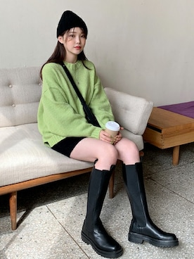 「66girls（ユクユクガールズ）のアイテム」を使った、66ガールズさん（レディース・162cm）の秋コーディネート