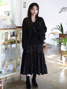 「アイテム（カチューシャ）」を使った、66ガールズさん（レディース・162cm）の秋コーディネート