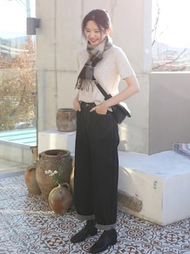 「ootd」｜66ガールズさん（レディース・167cm）の冬コーディネート