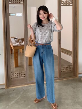 「66girls（ユクユクガールズ）のアイテム」を使った、66ガールズさん（レディース・167cm）の春コーディネート