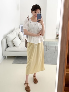 「66girls（ユクユクガールズ）のアイテム」を使った、66ガールズさん（レディース・167cm）の春コーディネート