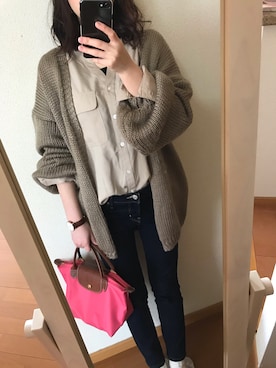 「着まわしコーデ」｜「アイテム（腕時計）」を使った、☺︎ m i n a ☺︎さん（レディース・158cm）の春コーディネート