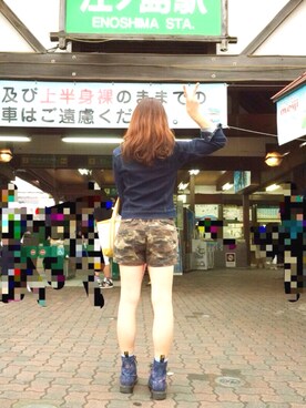 「SOMETHING（サムシング）のアイテム（ジャケット/アウター）」を使った、空凛さん（レディース・160cm）の夏コーディネート