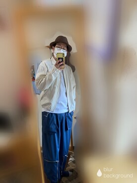 「アイテム（ブルゾン）」を使った、little.kMさん（メンズ・169cm・30代）の夏コーディネート