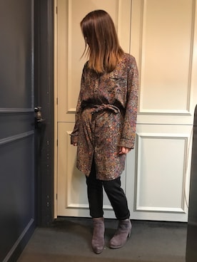 「Rawtus（ロータス）のアイテム（パンツ）」を使った、t☺︎rachanさん（レディース・158cm）の夏コーディネート