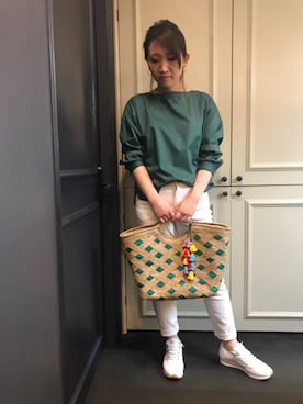 「Banago（バナゴ）のアイテム」を使った、t☺︎rachanさん（レディース・158cm）の夏コーディネート