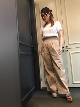 「SUZiE WiNKLE（スージー ウィンクル）のアイテム」を使った、t☺︎rachanさん（レディース・158cm）の夏コーディネート