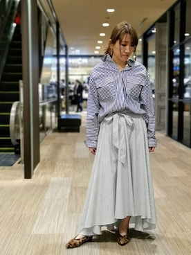 「Rawtus（ロータス）のアイテム（トップス）」を使った、t☺︎rachanさん（レディース・158cm）の春コーディネート