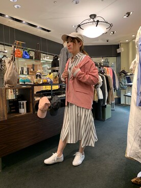 「SUZiE WiNKLE（スージー ウィンクル）のアイテム」を使った、t☺︎rachanさん（レディース・158cm）の春コーディネート