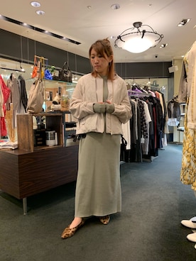 「CLANE（クラネ）のアイテム（ワンピース/ドレス）」を使った、t☺︎rachanさん（レディース・158cm）の春コーディネート
