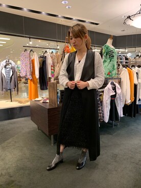 「Rawtus（ロータス）のアイテム（トップス）」を使った、t☺︎rachanさん（レディース・158cm）の春コーディネート