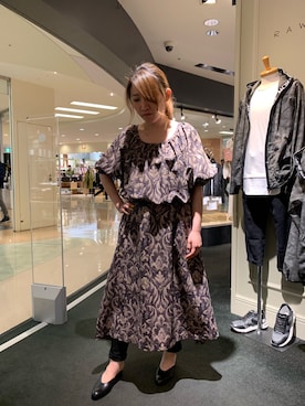 「Rawtus（ロータス）のアイテム（パンツ）」を使った、t☺︎rachanさん（レディース・158cm）の春コーディネート