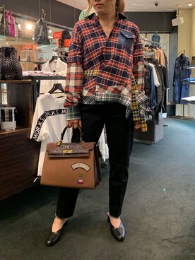 「DSQUARED2（ディースクエアード）のアイテム」を使った、t☺︎rachanさん（レディース・158cm）の夏コーディネート