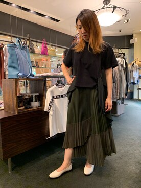 「Hoochie Coochie（フーチークーチー）のアイテム」を使った、t☺︎rachanさん（レディース・158cm）の夏コーディネート