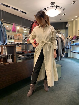 「Rawtus（ロータス）のアイテム（パンツ）」を使った、t☺︎rachanさん（レディース・158cm）の秋コーディネート